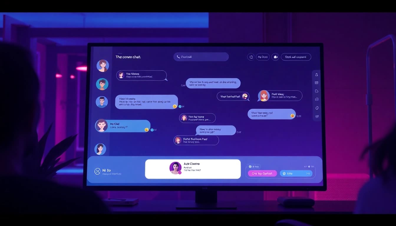 Engaging free ai sex chat interface showcasing diverse character avatars and intimate chat elements.