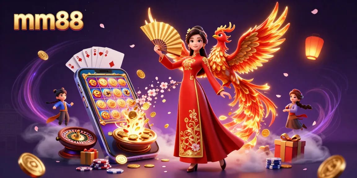 Spin to win big at mm88 with vibrant casino elements and enchanting characters.