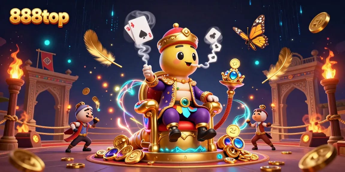 Engage with the vibrant 888top gaming universe featuring unique characters and dynamic casino elements.