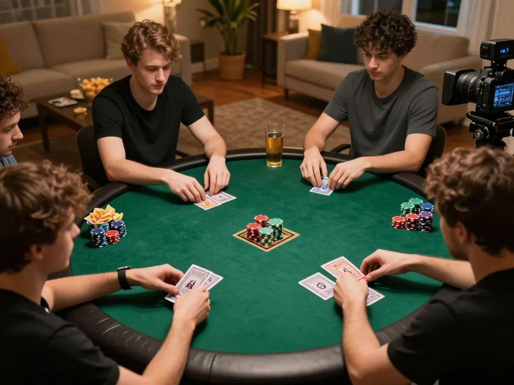 KJC players engaging in an exciting online poker game, showcasing strategy and camaraderie.