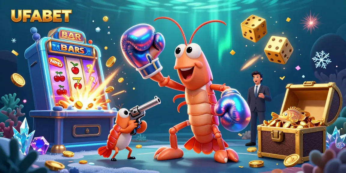 Experience the excitement of UFABET with a vibrant 3D casino-themed illustration showcasing thrilling games.