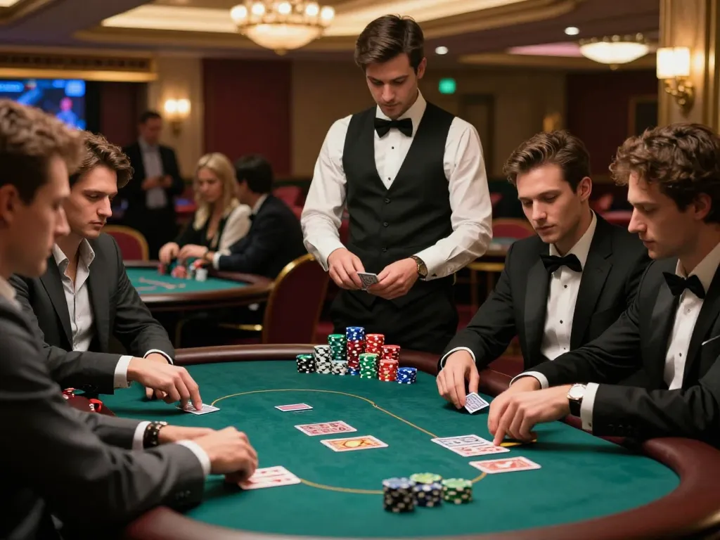 Players experiencing intense focus during a poker game, utilizing Prediksi Jitu to improve strategies.