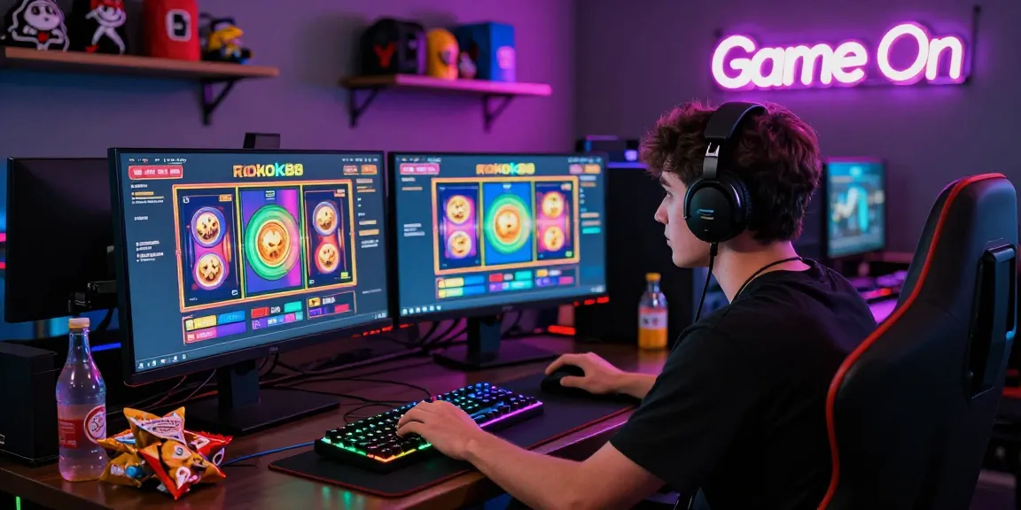 Engaging rokok88 slot gaming scene showcasing vibrant graphics and immersive atmosphere.