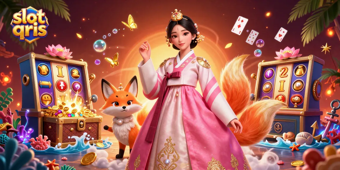 Spin and win big with slot qris, an immersive experience featuring vibrant slot reels and charming characters.