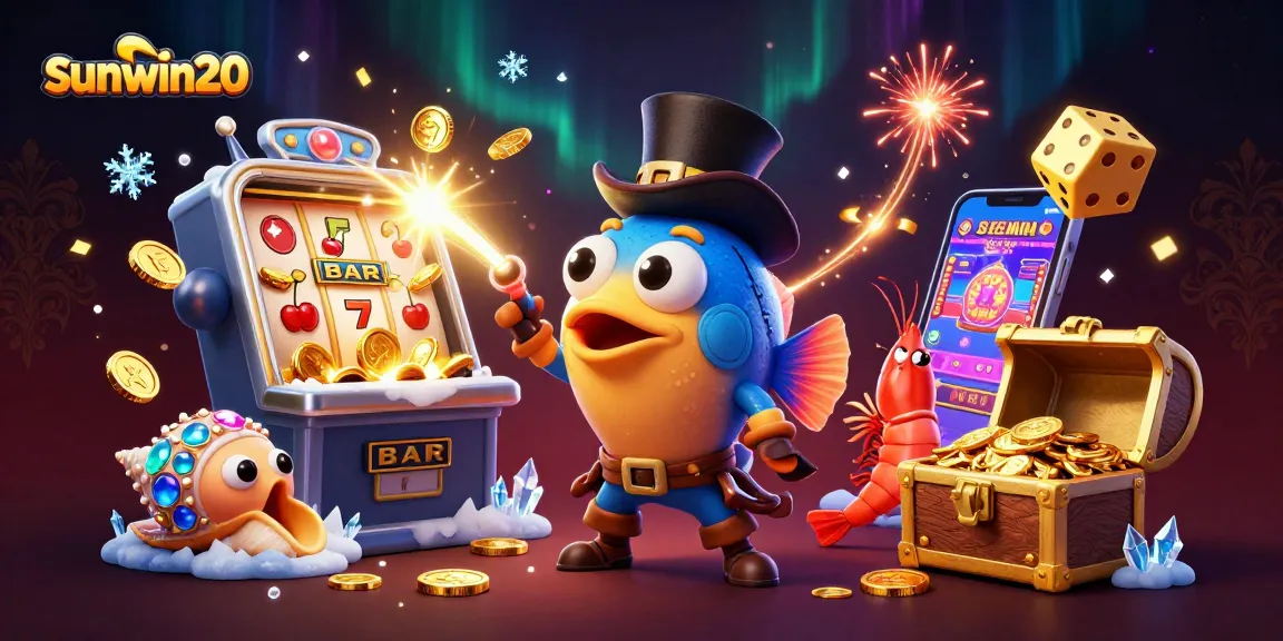 Experience thrilling wins with sunwin20 in a vibrant underwater casino scene.