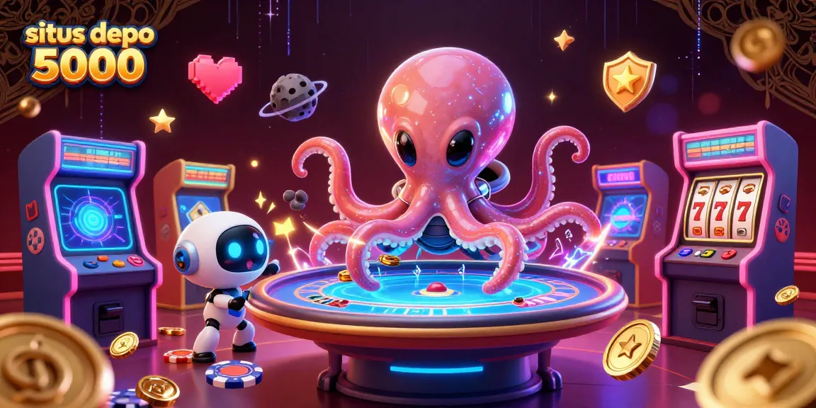 Memenangkan game slot gacor di situs depo 5000 dengan permainan dan simbol kilauan menarik.