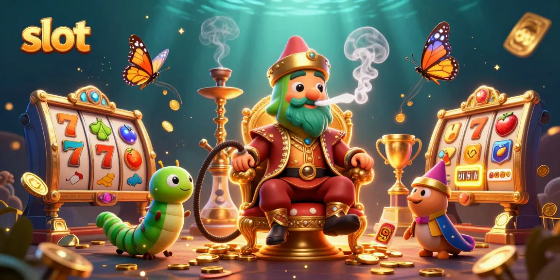 Engage with slot gaming excitement through a vibrant 3D illustration showcasing dynamic reels and winning symbols.