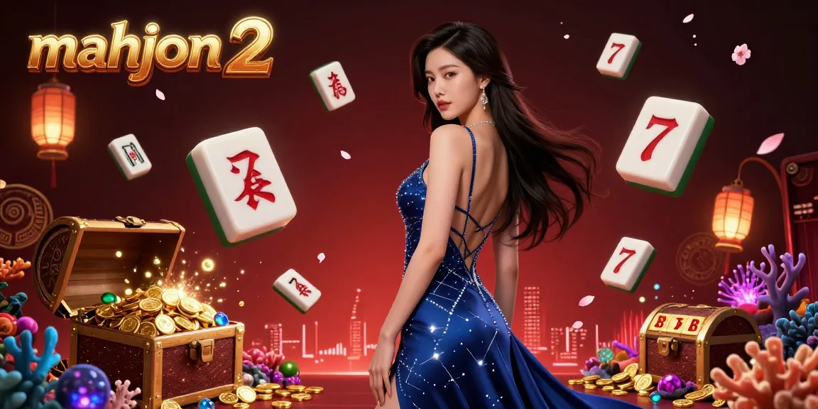 Experience thrilling gameplay with mahjong 2, surrounded by vibrant casino elements and enchanting details.