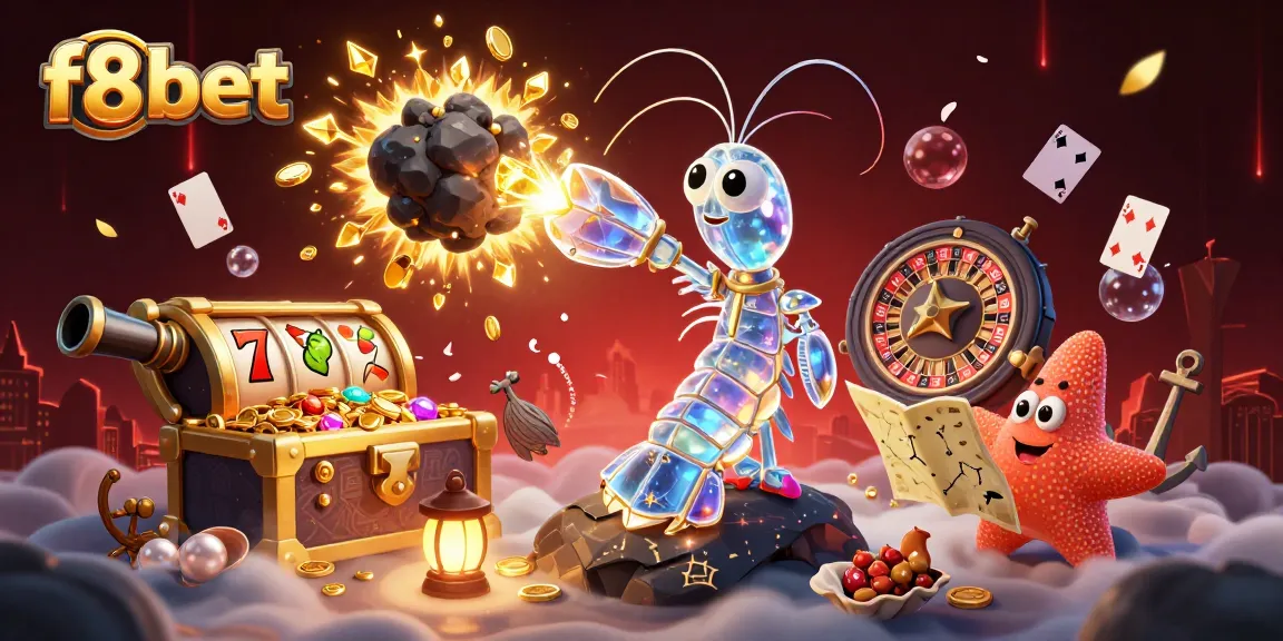 Engage with the exciting world of f8bet, featuring vibrant casino visuals and action-packed scenes.
