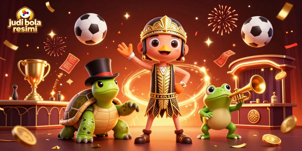 Experience judi bola resmi excitement with dynamic sports betting elements and vibrant characters