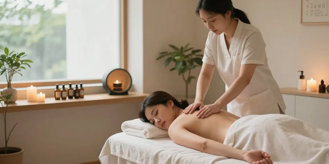 Relaxing 대구스웨디시 massage therapy session in a serene spa environment.