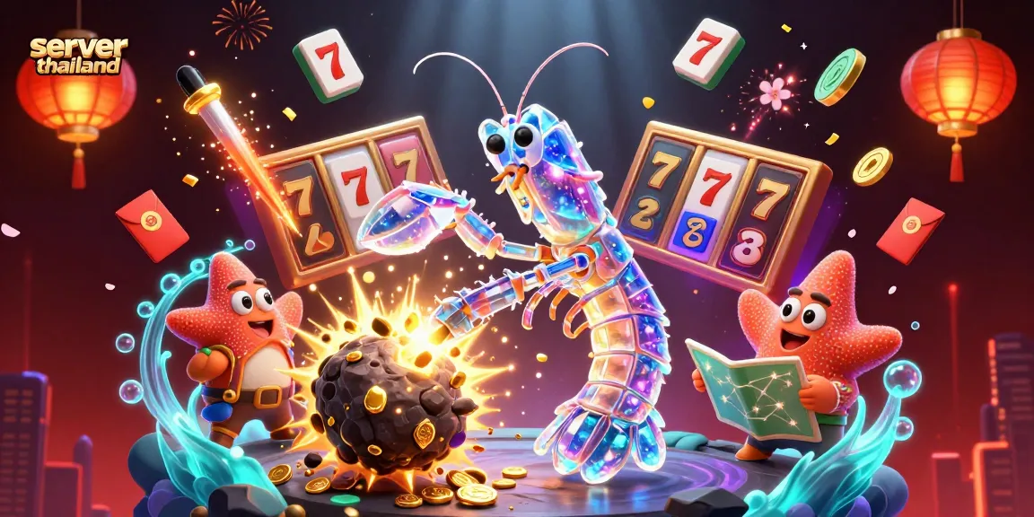 Experience thrilling wins with slots at server thailand, amidst explosive gems and vibrant casino elements.