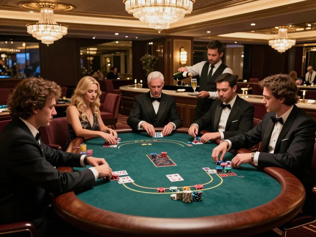 Experience thrilling blackjack action at 888top's exclusive VIP gaming table.