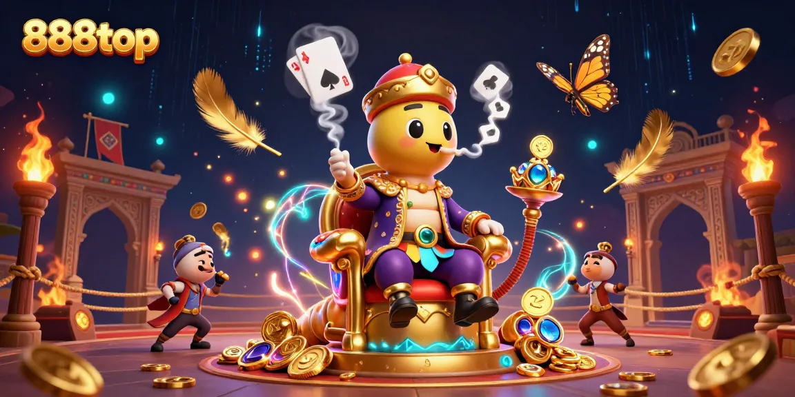 Engage with the vibrant 888top gaming universe featuring unique characters and dynamic casino elements.