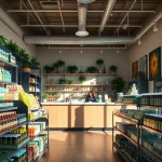 Shop premium cannabis products at a welcoming weed store with vibrant displays and friendly staff.
