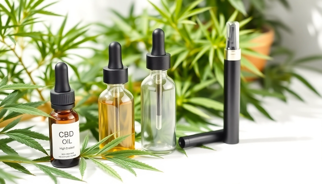 CBD-butik med premium CBD-olja, hampabaserade extrakt och vapingenheter i en naturlig hälsofrämjande miljö.