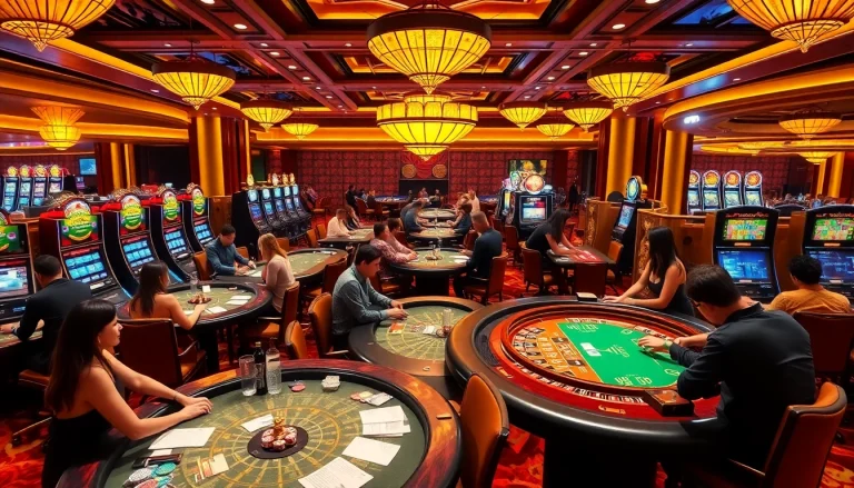 Experience the thrill of gambling with kkwin đăng ký, showcasing vibrant casino scenes and excitement.