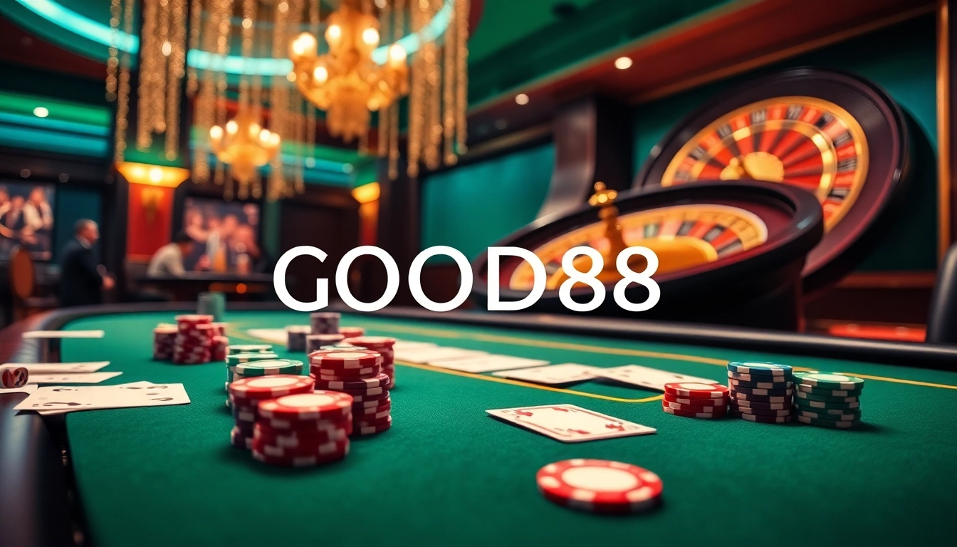 Experience the excitement of GOOD88 with engaging poker and roulette action.