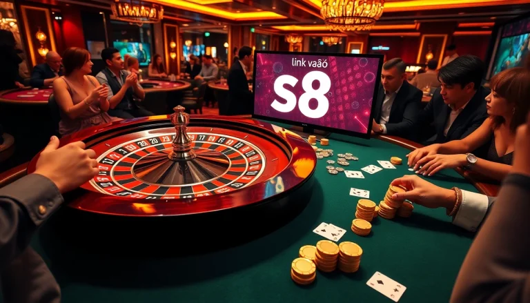 Experience the thrill of gambling with S8's link vào s8 in an upscale casino setting.