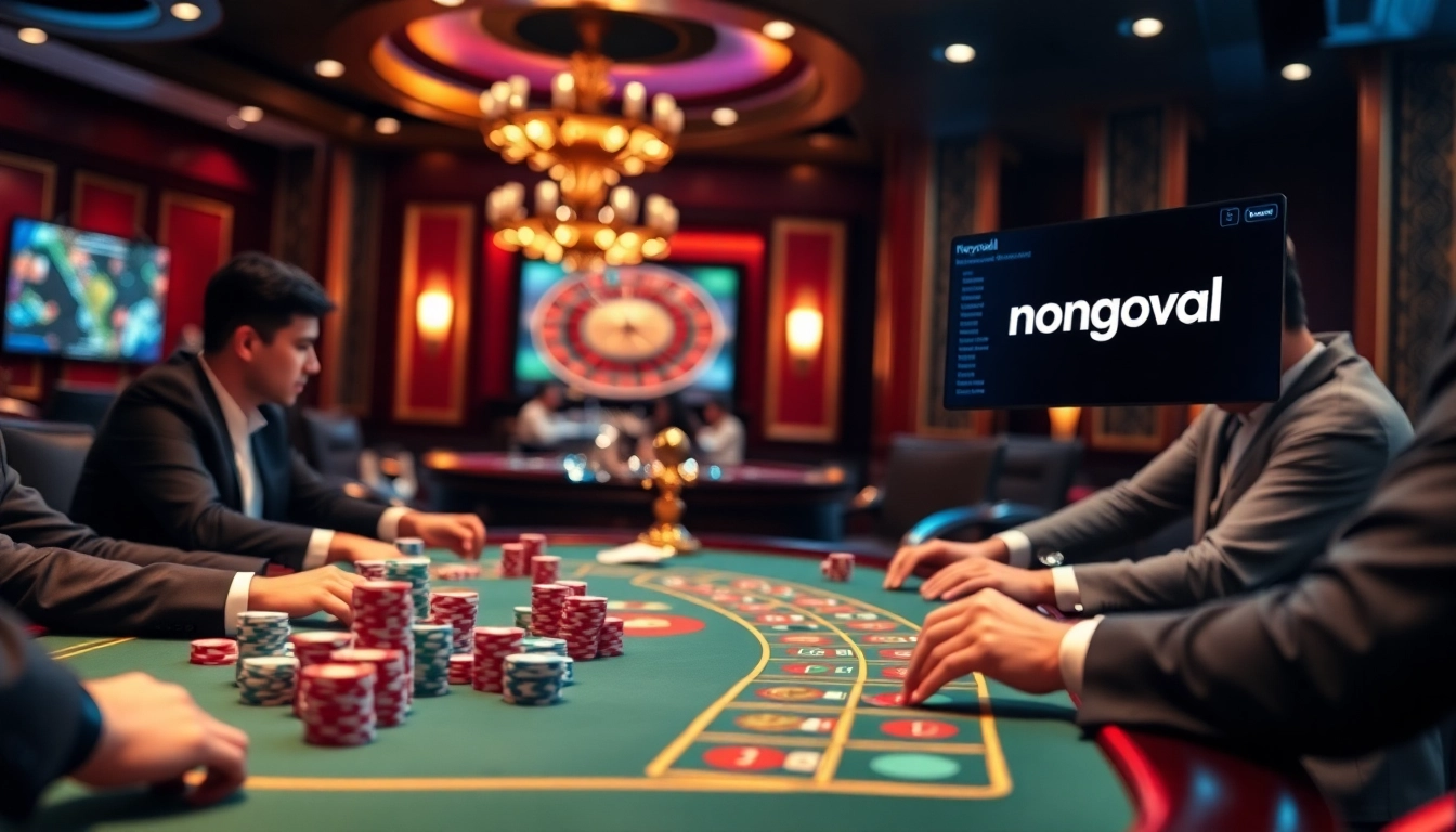 Experience thrilling bets on Nowgoal with vibrant casino cards and chips in action.