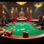 Experience the thrill of strategic poker play at U 888 casino with vibrant chips and cards.