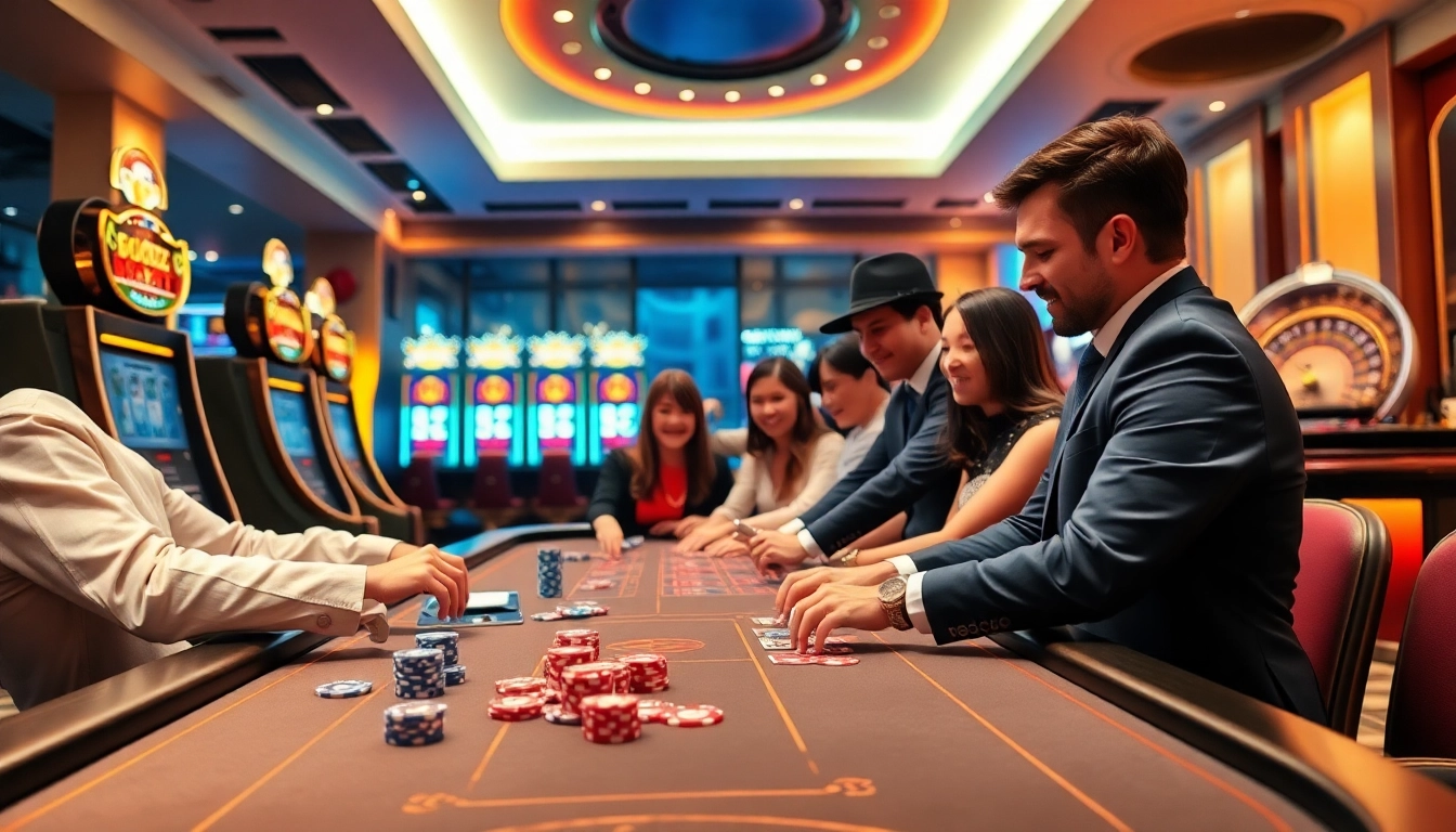 Experience the thrill of gambling at 8day's luxurious casino tables filled with excitement and high stakes.